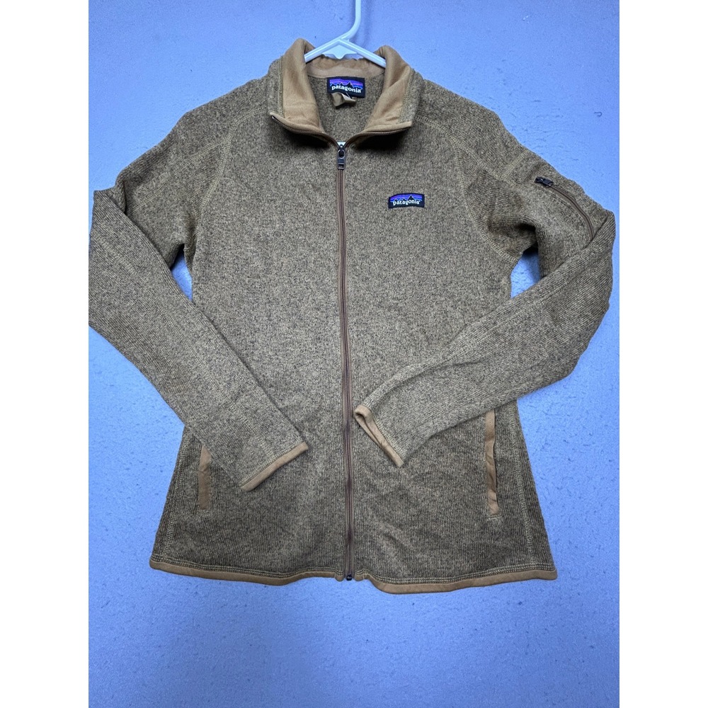 Patagonia Better Sweater Fleece Jacket Polyester Brown Heather Medium Womens
